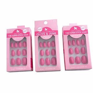 Olive & June Press-On Nails in Taffy Pink - 3 Packs